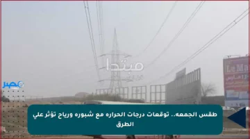 طقس الجمعة.. توقعات درجات الحرارة مع شبورة ورياح تؤثر على الطرق